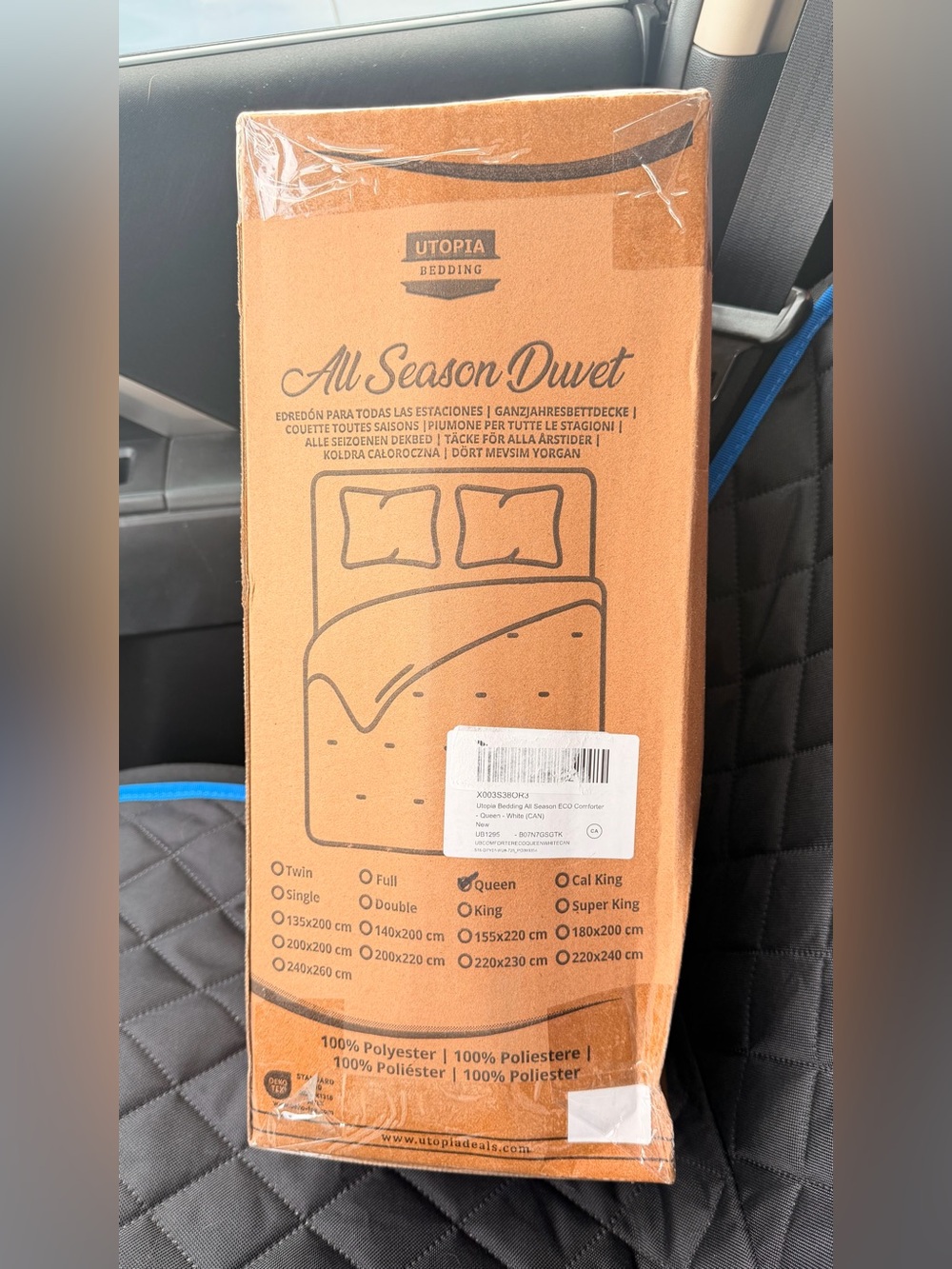 Utopia Bedding All-Season Duvet Cover in Orange
